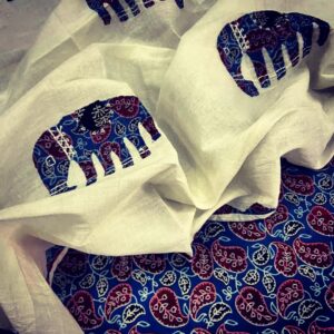Elephant Dupatta