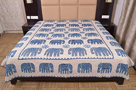 Blue Elephant Bedsheet