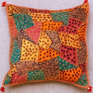 Embrodery Patchwork Cushion Cover